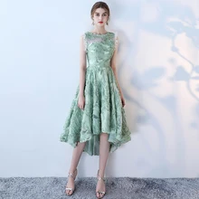 Дубай выпускное платье свежее зеленое кружевное вечернее платье без рукавов с высокой талией длинное платье с открытой спиной De Soiree Saudi Arabia пышные платья