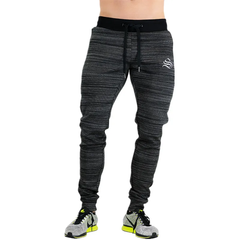 2017 New High Quality Jogger Pants Men Autumn and winter Fitness ...