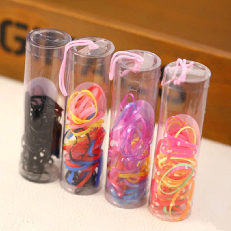 

Black & Colorful Braids Ponytail Holder Silicone Hair Accessories Elastic Hair Rubber Bands Gum Headwear for Kids Women