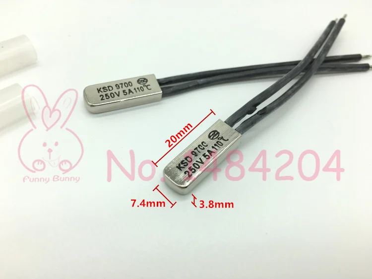 Thermal Protector KSD9700 Température Interrupteur Normalement fermé/Open Thermostat Thermal Protector KSD9700 Température Interrupteur Normalement fermé/Open Thermostat