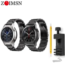 Универсальный ремешок для часов ZLIMSN 18 мм 20 мм 22 мм для samsung gear Sport S2 S3 Galaxy 42 мм 46 мм ремешок для часов