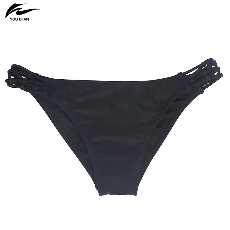 New Arrival Women Swimming Pants Hollow Out Low Waist Bottom Swimming