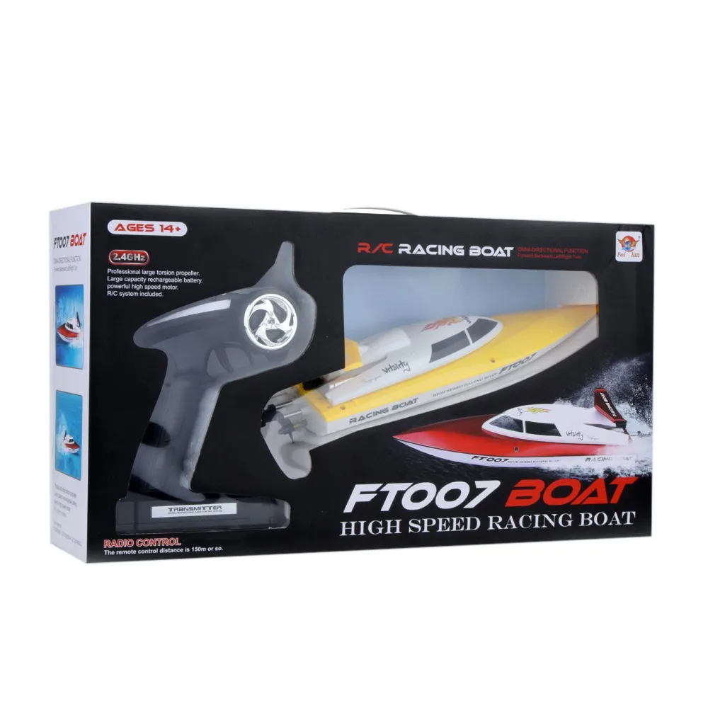 Freeshipping_High_Quality_Feilun_FT007_2.4G_4CH_Water_Cooling_20kmh_High_Speed_Wireless_Radio_Control_RC_Racing_Boat_Brushed_Motor_Speedboat_19