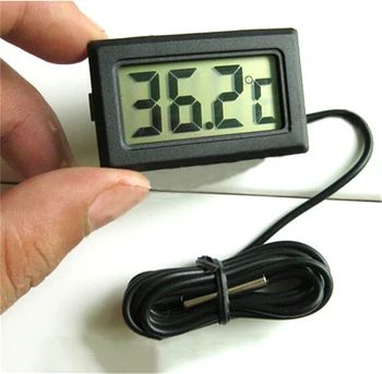 

New Digital LCD Display termostato digital Temperature Tester Thermometer mit Sensor weather station Automatic Control