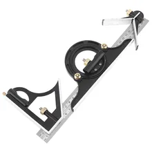 300MM professional carpenter tools Combination Square Angle Ruler Stainless Steel protractor Multi-function Measuring Tool