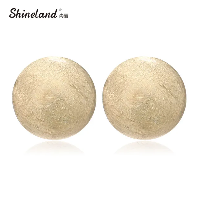 Us 282 Shineland Nowa Gorąca Sprzedaż Tanie Prosta Konstrukcja Ręcznie Drutu Rysunek Miłość Serce Okrągły Stadniny Kolczyki Kobiety Pendientes