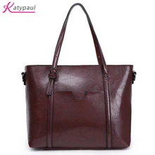 Известный бренд Bolsos Mujer модные женские туфли pu сумочка масла Воск кожа Для женщин мешок большой Ёмкость сумка большая дамы Сумки на плечо