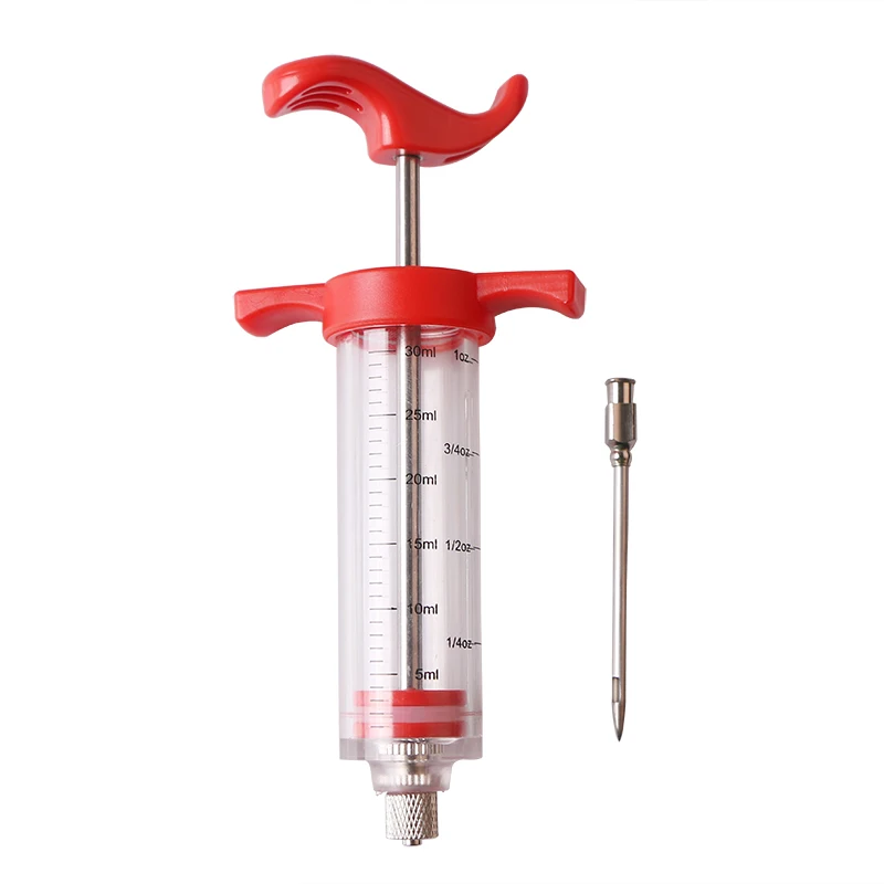 

BBQ Meat Syringe Marinade Injector Stainless Steel Needles Spice Syringe Set Kithen Cooking Sauce Flavor Injection Tool