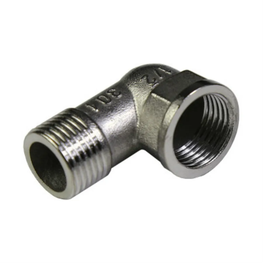 

DN15 stainless steel elbow water pipe joint internal and external wire elbow internal and external thread transfer 90 degrees