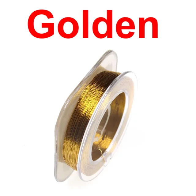 Wifreo 50m/spool Metallic Rod Building Wrapping Thread Line for Rod