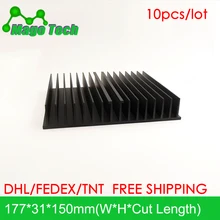 Светодиодный алюминиевый радиатор в виде пластины растут свет радиатор охлаждение Охладитель Fit транзистор IC теплопроводность светодиодный радиатор Электроника