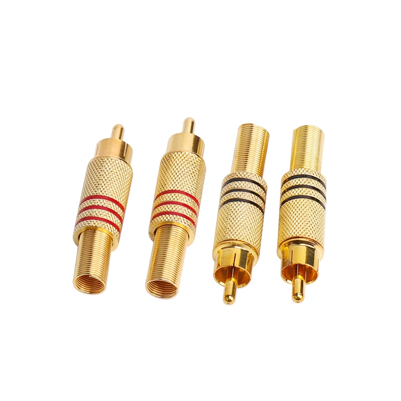 Sindax RCA разъем штепсельная Вилка штекер Matal пружинный Phono аудио RG59 RG58 LMR240 LMR195