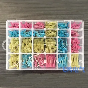 

240pcs Wire Connectors Terminal Heat Shrinkable Waterproof Terminal Boxed Combination