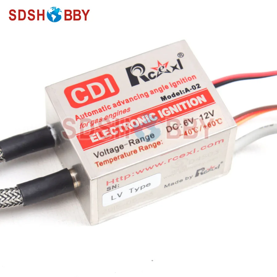 

Rcexl LV Type Twin Ignition for CM6-10mm 90 Degree(A-02 6V~12V 622a)