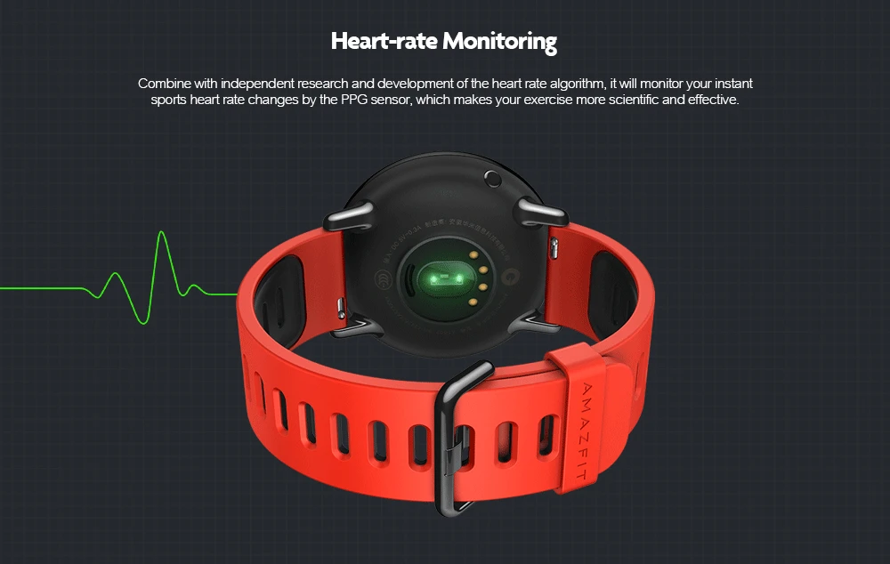 Xiaomi Huami часы AMAZFIT Pace спортивные Смарт-часы BT4.0 монитор сердечного ритма gps Шагомер Смарт-часы международная версия
