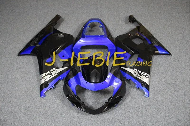 

Blue black Injection Fairing Body Work Frame Kit for SUZUKI GSXR 600/750 GSXR600 GSXR750 2001 2002 2003