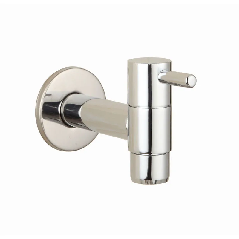 Brass Chrome Laundry Bathroom Wetroom Faucet Wall Mount Cold Water