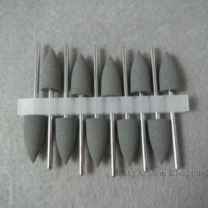 1Set/10pcs Dental Polishers Resin Base Burs High Quality Acrylic