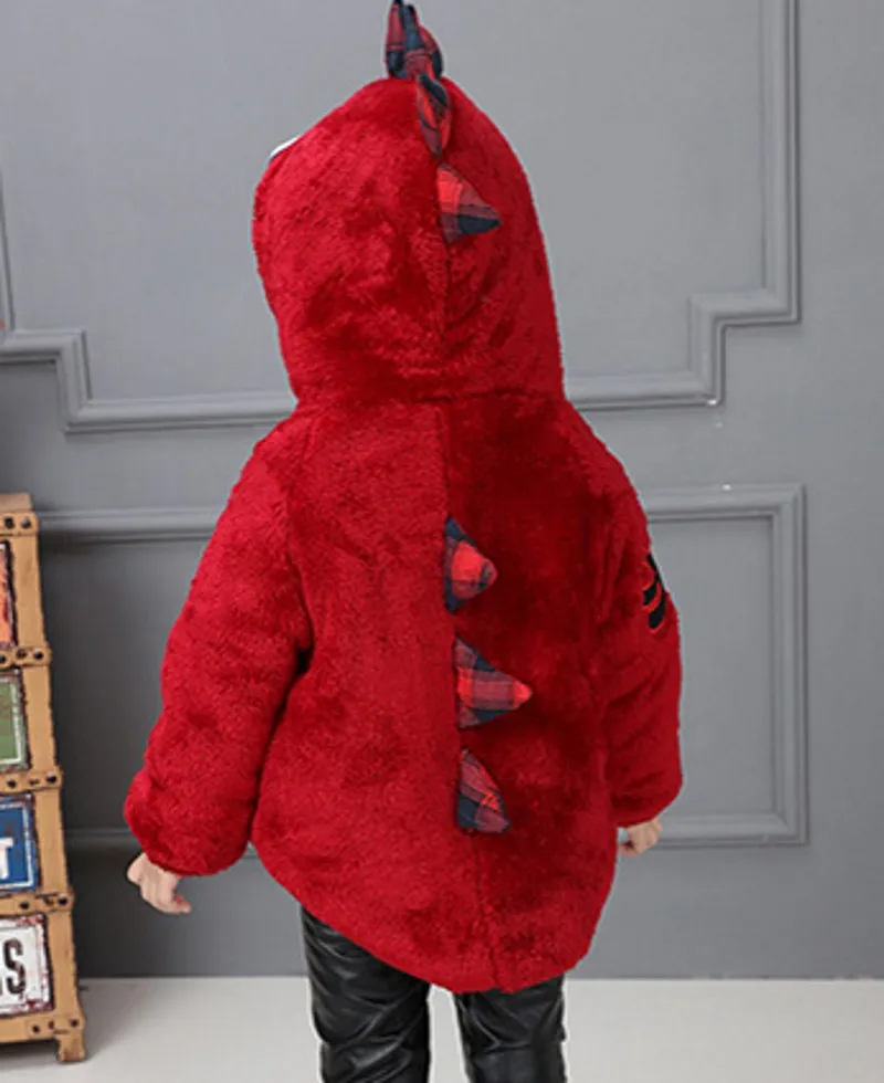 Новинка; зимнее пальто для мальчиков и девочек; плотная детская зимняя куртка унисекс; manteau fille; куртка для мальчиков; 6WBT012 - Цвет: Красный