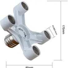 4 шт., E27 untuk 4 kepala E27 dasar солнечные lampu Cahaya солнечные Lampu умби адаптер конвертер E27 солнечные Lampu адаптер dudukan солнечные lampu бесплатно biaya Кырым