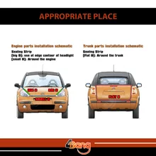 Car Truck Interior&Exterior Rubber Trim Weatherstrip Seal Strip Pillar Auto Noise Control Proctor Moulding Strip