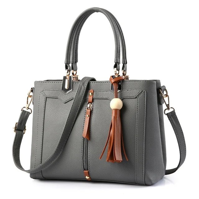 Simple Popular Handbags Woman Leather Adjustable Shoulder Messenger Bag