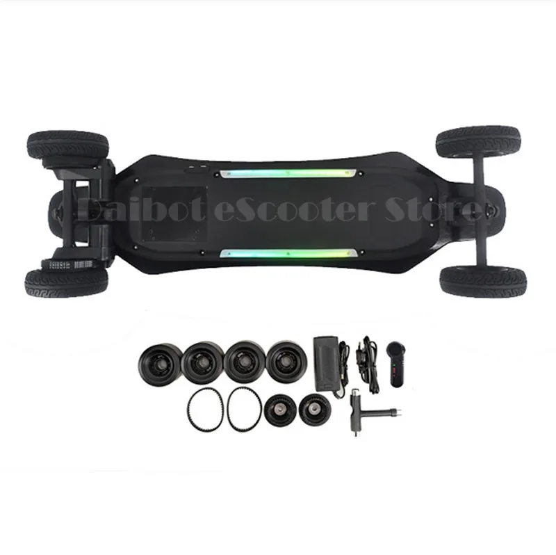 Daibot Four Wheels Electric Scooter SUV Electric Scooters Powerful 2000W 40kmh Electric Scooter Skateboard with Colorful Lights