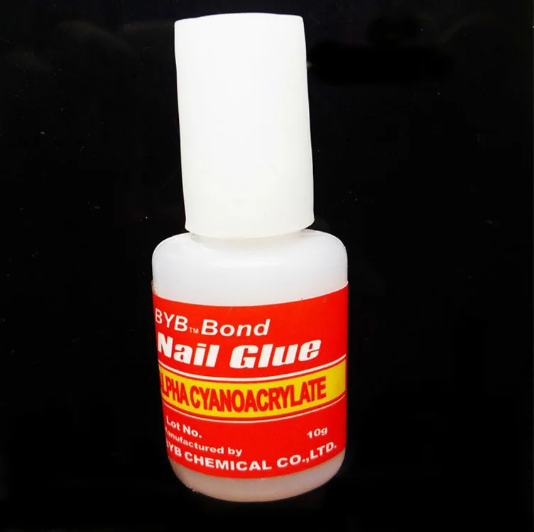 808 com Escova Atacado Excelente Qualidade Forte Cola Unha Vínculo 10g Byb Falso Francês Acrílico Dicas Glue 640 Pçs – Lote Frete Grátis