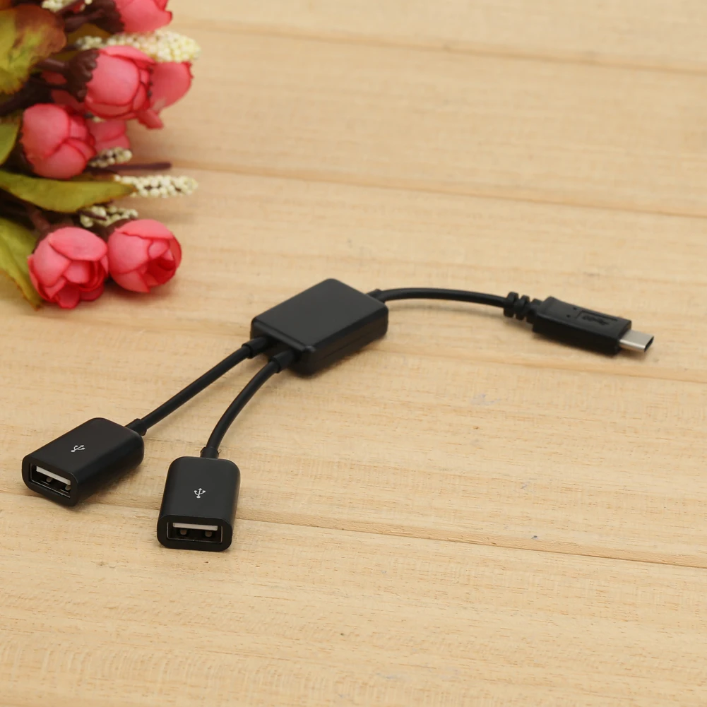 Кабель концентратор USB 3 1 Type C OTG 2 в Штекерный кабель двойной 0 конвертер|cable usb usb|usb