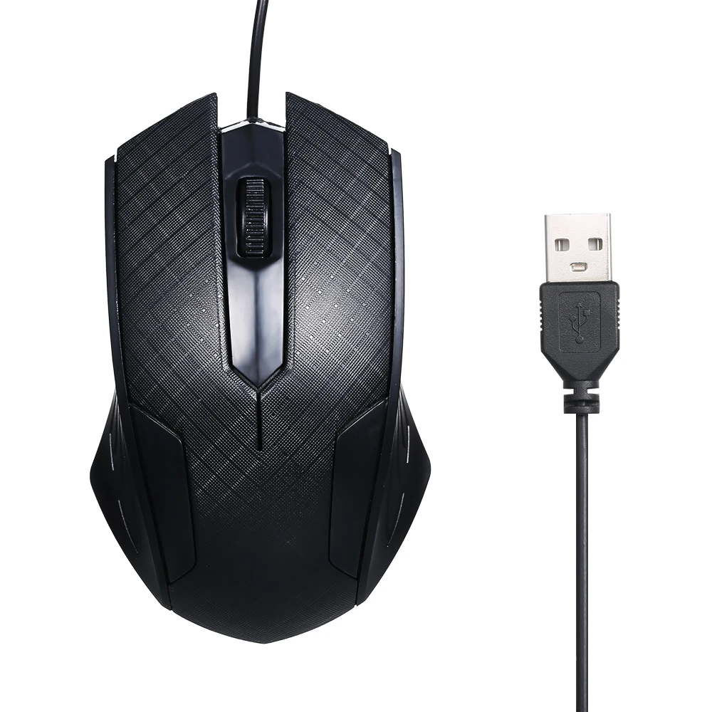 Gamed Mouse 3 кнопочная USB оптическая проводная мышь с 1 м шнуром совместима Windows 7/8/10/XP