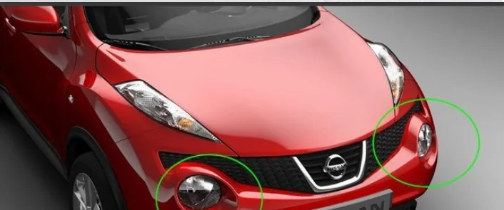 Для Nissan Juke 2010- Автомобильный Стайлинг фара переднего бампера фар кольцо накладка Abs Chrome Авто аксессуары 2 шт