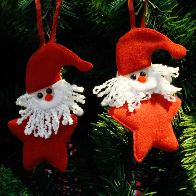 

1pcs Santa Party for Decor Christmas Pentagram Creative Home Cartoon Hanging Decoration