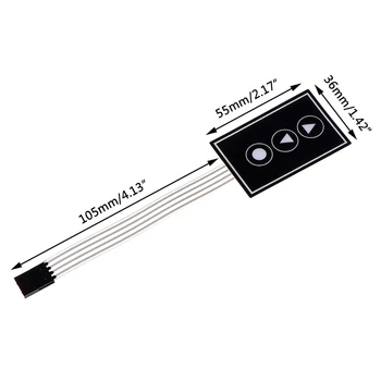 

36*55mm DIY 3Key 1x3 Matrix Array Membrane Switch Keypad Keyboard 1*3 Keys