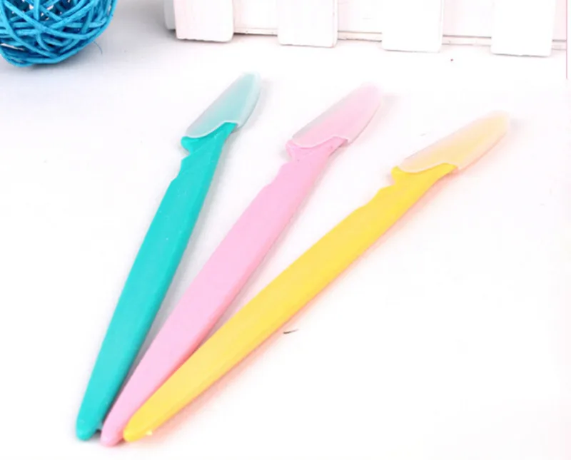 

3Pcs Women's Makeup Facial Eyebrow Lip Razor Hair Remover Sharp Stainless Steel Cutting Knife safety razor