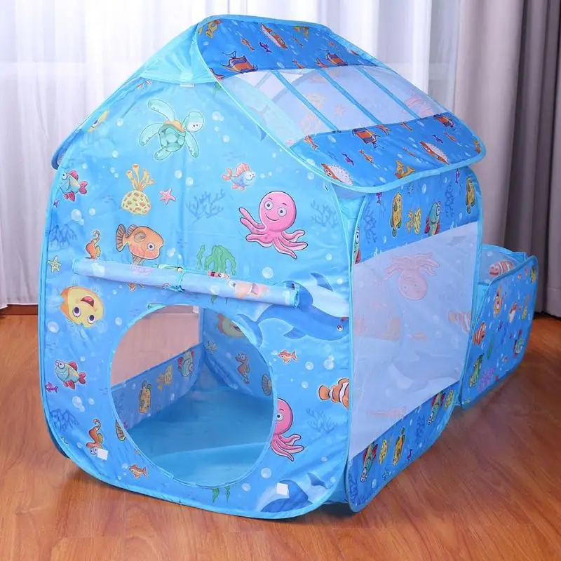 Детская Палатка Домик игрушки туннель ползающий игровой домик замок портативный детский океан мяч бассейн яма ребенок сложенный Крытый открытый игры
