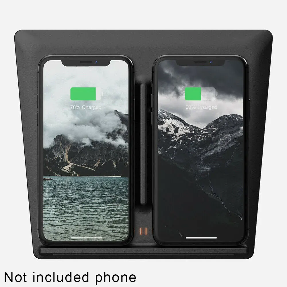  Puerto USB inalámbrico cargador de coche rápido montaje mejorado Qi Dual teléfonos CENTRO DE CARGA 