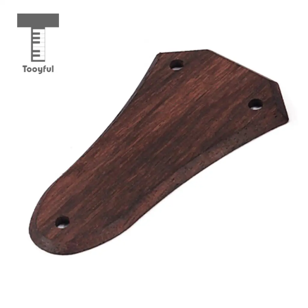 Tooyful Exquisite 2 Pieces Rosewood Guitar 3 Holes Truss Rod Cover for Acoustic Guitar Replacement Parts