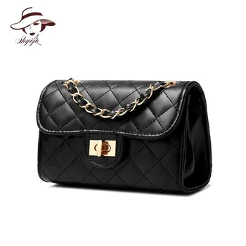 

Luxury Quilted Plaid Fashion Small Flap Crossbody Bags Women Chains Shoulder Handbag Famous Brand Designer Ladies Messenger Bag