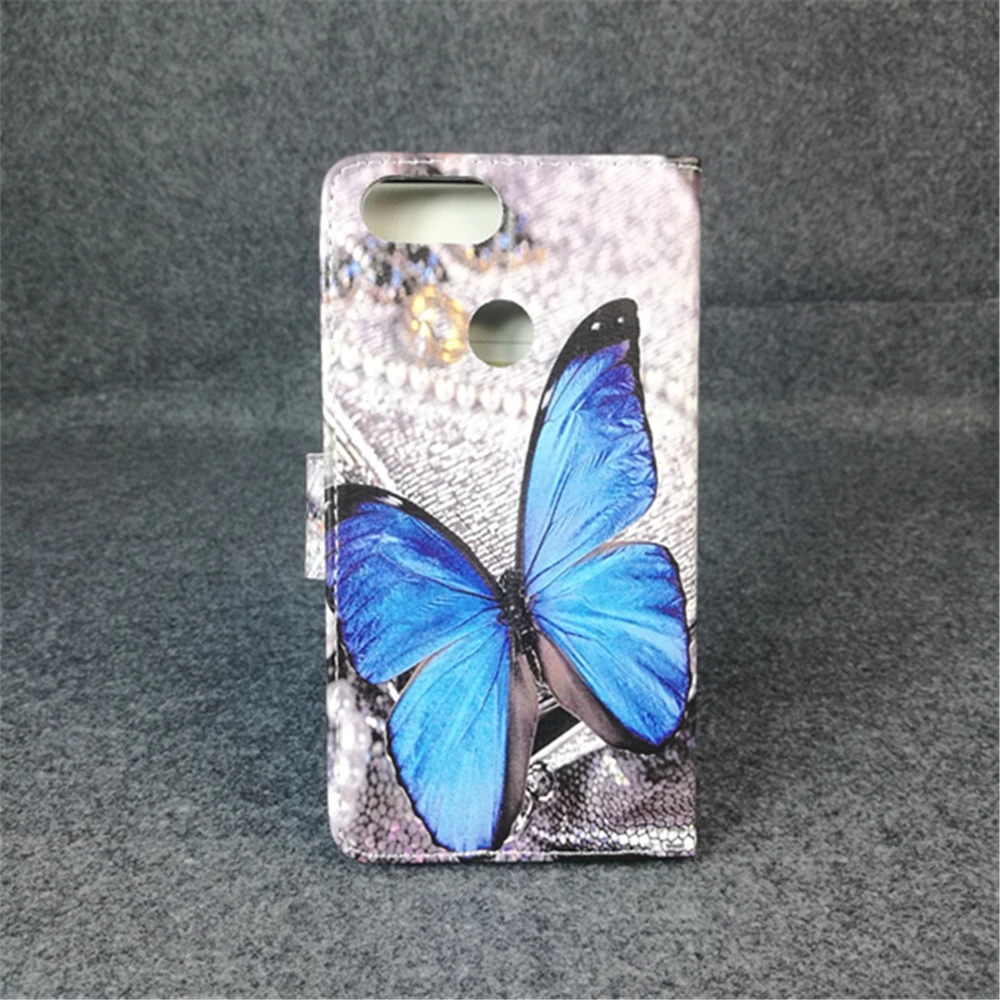

New Butterfly Flower Flag Designer Wallet Flip Stand Book Cover Case For ZTE Blade V9 5.7 inch Dual sim