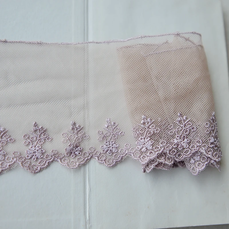 Аксессуары для детской кружевной отделки светло фиолетового цвета F905|embroidery lace|lace