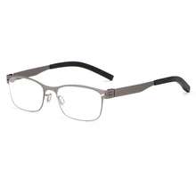 Женские и мужские очки для чтения с полной оправой, оптические очки по рецепту, оправа из металлического сплава, гибкие ножки