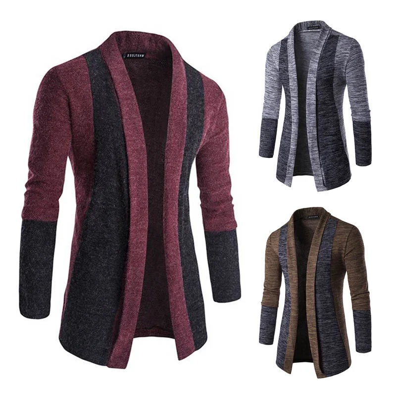 

ZOGAA New Men's Fashion Cardigan Casual Slim Fit Computer Knitted Male Sweater Solid Color Mens Casual Sweaters for Mens