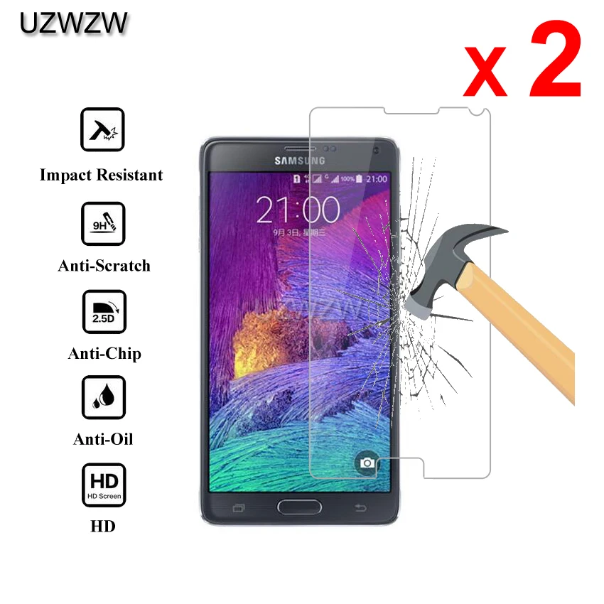 2Pcs Premium Tempered Glass For Samsung Galaxy Note 4 Protective Screen Protector 4 huismerk kopen in de aanbieding 2Pcs Premium Tempered Glass For Samsung Galaxy Note 4 Protective Screen Protector 4 huismerk kopen in de aanbieding