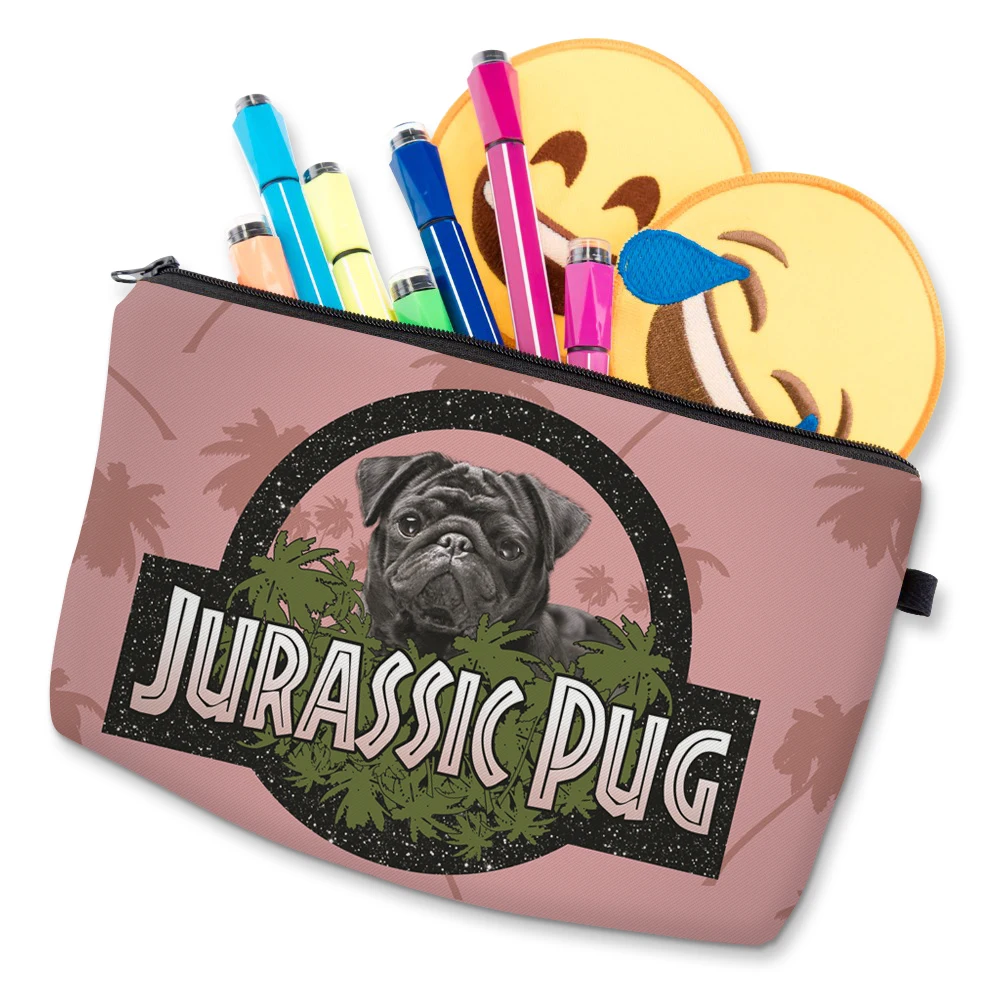 DAOXI Jurassic Мопс Косметичка женская косметичка чехол карандаш Trousse De Maquillage пенал несессер