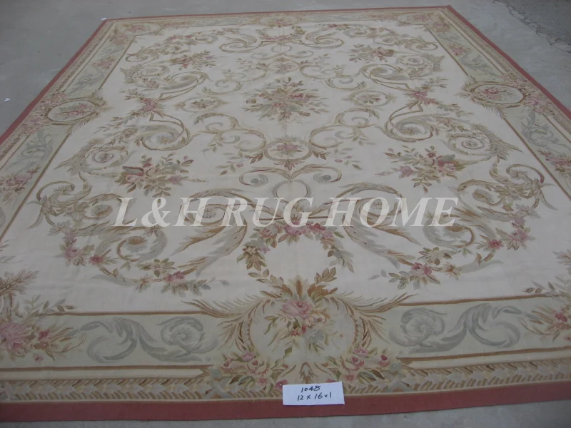 12'x16' Европейский стиль французские ковры aubusson abusson ручная ткань ковры для дома