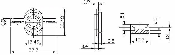 5x профессиональным производство интегрированных 5w8w 365-370nm УФ светодиодный источник света