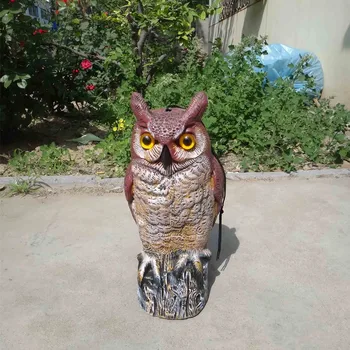 

ZILIN great horned owl bird scaring decoy/bird repellent 17*15*41 cm