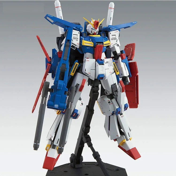 Japaness оригинальный Gundam MG 1/100 модель ZZ GUNDAM Freedom Destroy панцири Unchained мобильный костюм дети игрушечные лошадки с держателем