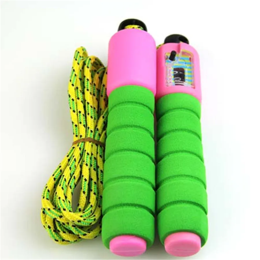 Rubber Counter Jump Rope Crossfit Adjustable Cotton Thread Skipping Rope Jumping (7)