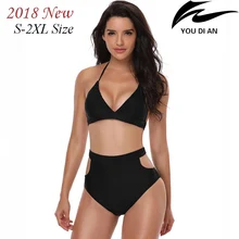 2018 high waist bikini women sexy swimwear swim suit for female swimsuit plus size swimming suit new bathing beach wear S to 2XL